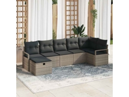 Vidaxl Conjunto De Sofás 5 Unid. Vime Pe