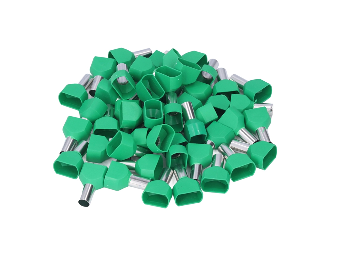 Conectores De Crimpagem De Cobre Com Isolação Verde