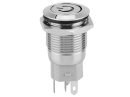 Botões De Push Metálicos Laxiscreed 16mm Com Led 24v, 40 Peças Para Automação