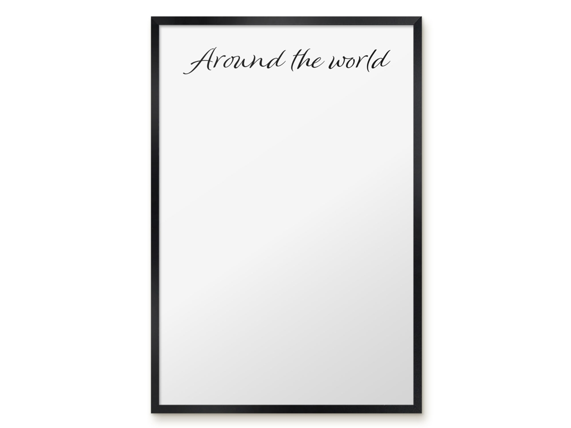 Magnetic Board Around The World For The Living Room Espelharte (40x60 Cm)