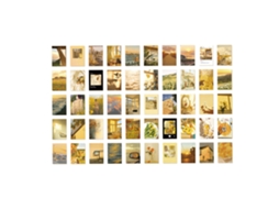 50 Hojas Libro De Pegatinas Paisaje Atardecer Diy Para Scrapbooking Y Álbumes De Fotos
