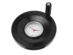 Rueda Manual Redonda 18x200mm Con Indicador 0-9 Para Ajuste Preciso De Maquinaria De Vidrio Y Alimentos