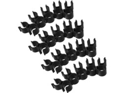 Conjunto De 20 Clipes Plástico Para Suporte Chuveiro, Compatíveis Com Assentos De Banheira Apoio Braço Removíveis E