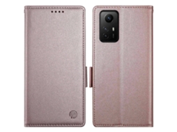 Capa De Couro Com Fecho Magnético Df-010 Para Xiaomi Redmi Note 12s 4g