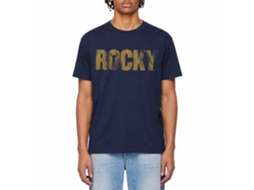 Rockinstone Rocky Movie Logo Navy Adult T-shirt Size:l