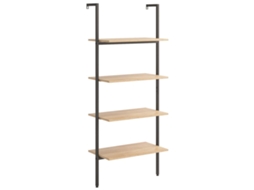 Leaning Shelf, Leaning Shelves Vidaxl Marrom Madeira Processada (n/a)