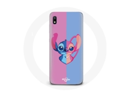 Capa para Samsung Galaxy A10 Stitch e anjo azul rosa