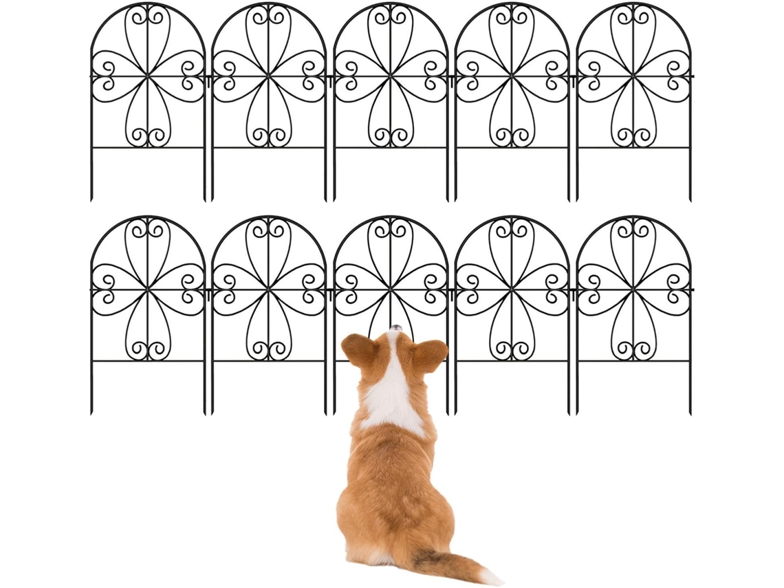Painéis de Jardim Elegantes,s À Ferrugem, Duráveis, 10 Peças Barreira para Animais no Jardim, para Uso em Pátios, CHABERLU