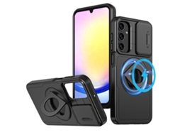 Capa Zruxe Compativel Com Samsung Galaxy A25 5g (camshield - Magsafe - Anel - Armor - Preto)