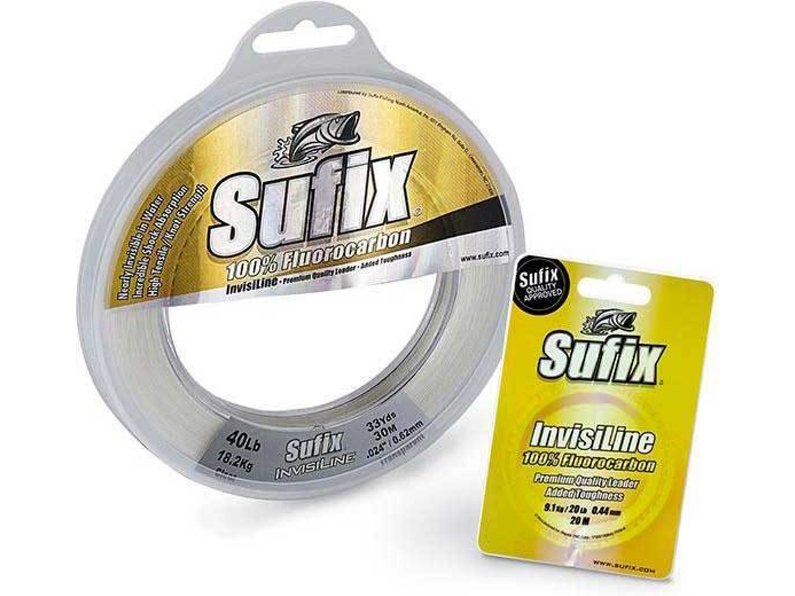 Linha de Pesca de fluorcarbono SUFIX Invisiline (0.920 mm - 0,20 mm)