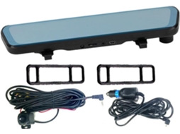 Câmera Veicular com Espelho Retrovisor Câmera Traseira de 10 Polegadas e Resolução 1080p - Dashcam com Tela SFUSHOS