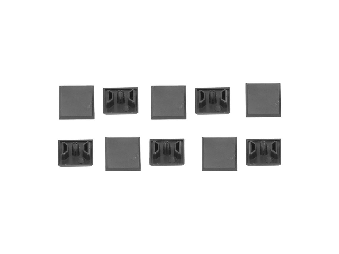10 Peças Tampas Finais De Perfil De Alumínio Padrão Europeu 2020 Tslot Extrusão Abs 20x20mm