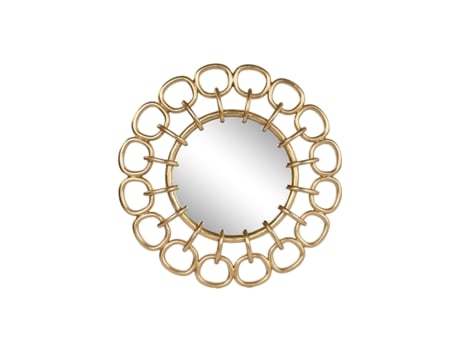 Espelho de Parede HOME ESPRIT Dourado Resina 95 X 5 X 95 Cm