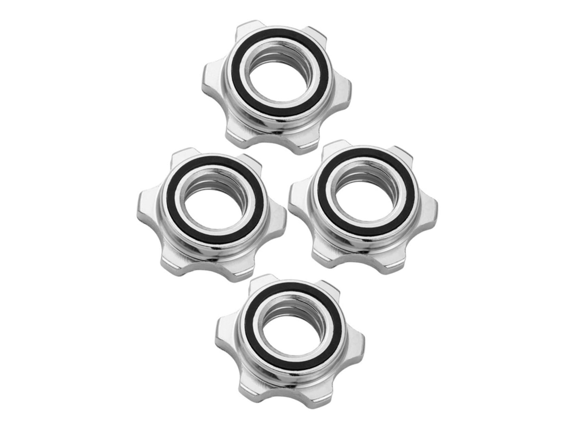 Conjunto De 4 Porcas Antiderrapantes Ferro Fundido Para Halteres Com