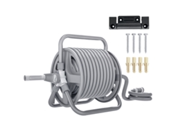 Carretel para Mangueira de Jardim 20m+2m com Bocal Ajustável 2 em 1 para Parede ou Independente SINI TECH STORE