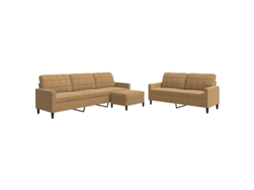 Sofa Set, Sofa Sets Vidaxl Marrom Veludo (n/a)