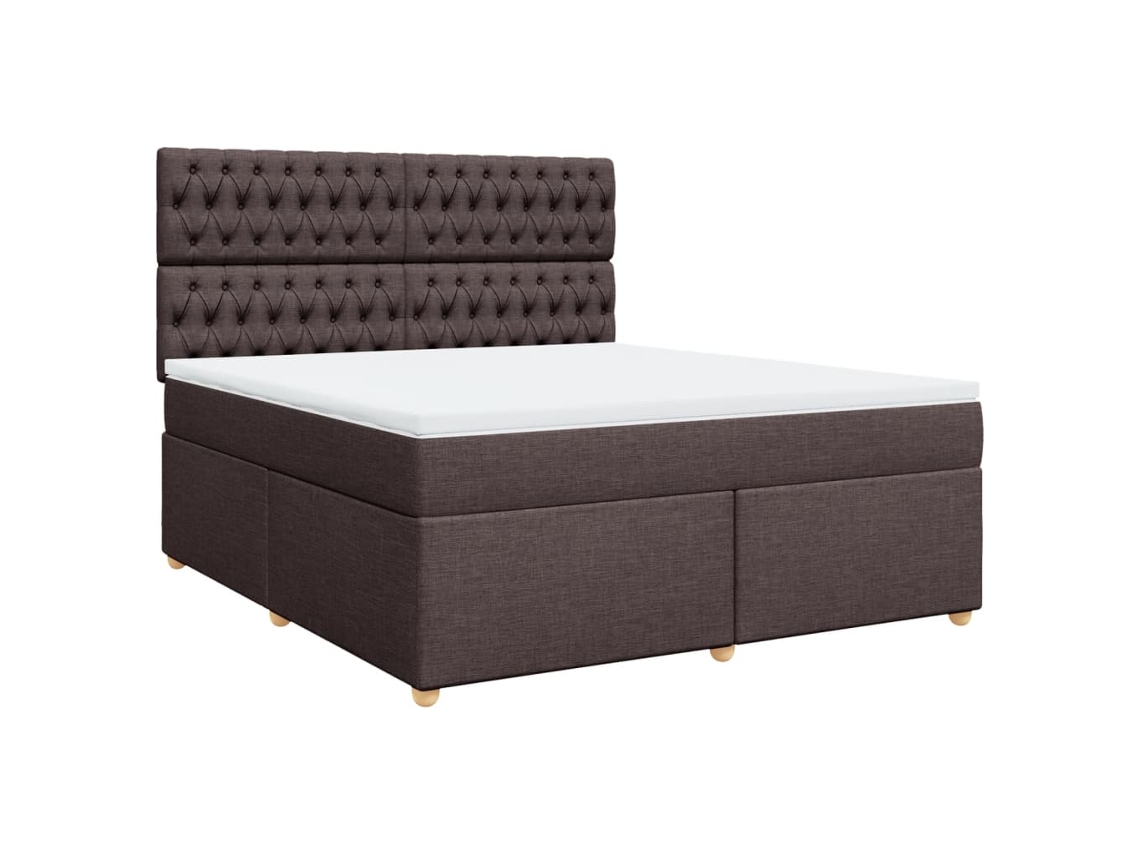 Box Spring Bed, Box Spring Beds Vidaxl Marrom Tecido (180 X 200 Cm)