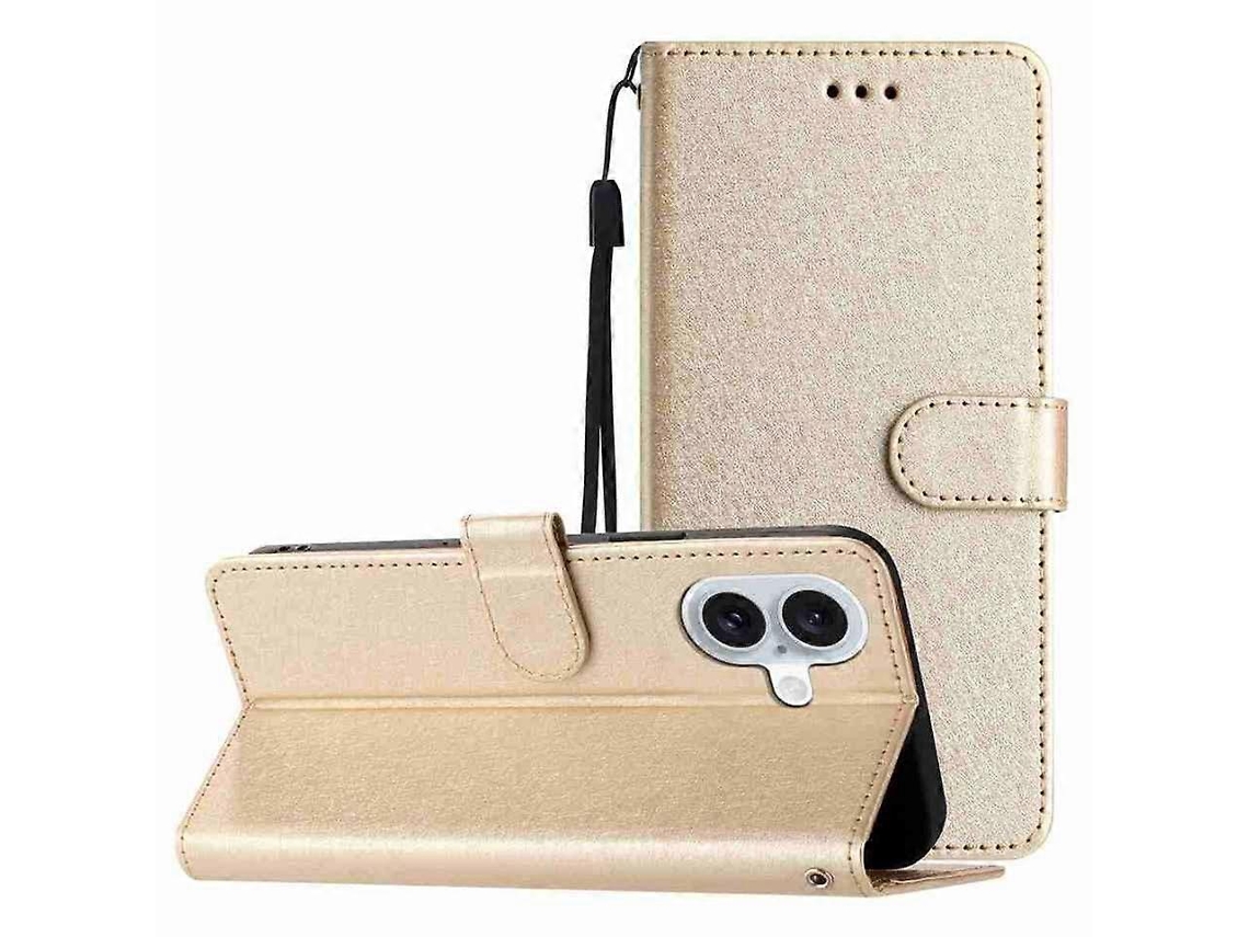 Capa De Celular De Couro Com Textura De Seda Horizontal