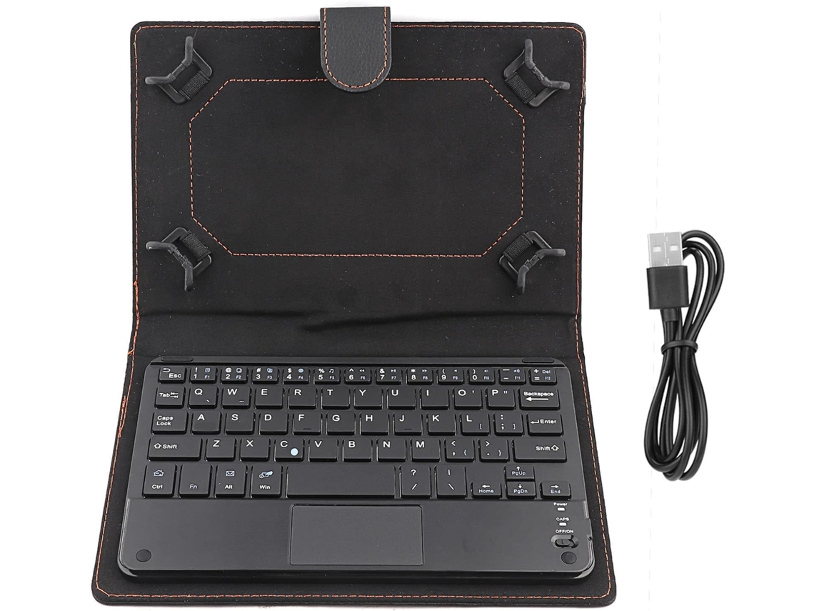 Teclado Bluetooth Com Touchpad, Bateria Com Duração De 75 Horas E Capa