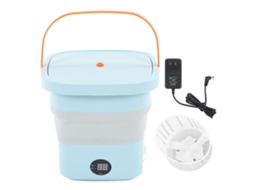 Máquina de Lavar Portátil Mini Dobrável 6l com Painel LCD para Drom RV Viagem e Apartamento | S/MARCA