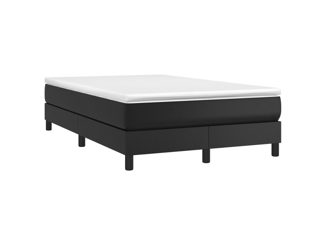 Box Spring Bed, Box Spring Beds Vidaxl Preto Couro Artificial (120 X 190 Cm)