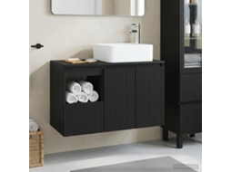 Vidaxl Conjunto De Móveis Para Banheiro 2 Unid. Preto