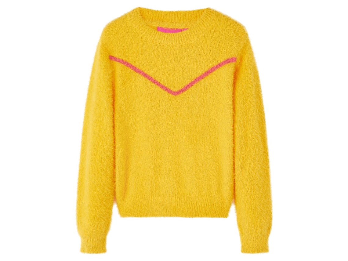 Camisola De Malha Para Criança Cor Ocre-escuro 140