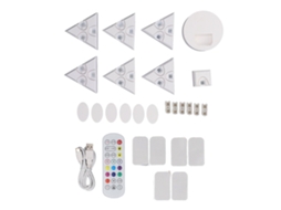 2026 painel de Luz Triangular Rgb Led Inteligente com Sincronização Musical para Decoração e Gaming Tuya