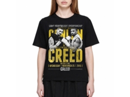 Rockinstone Rocky Movie Conlan Vs Creed Black Adult T-shirt Size:m