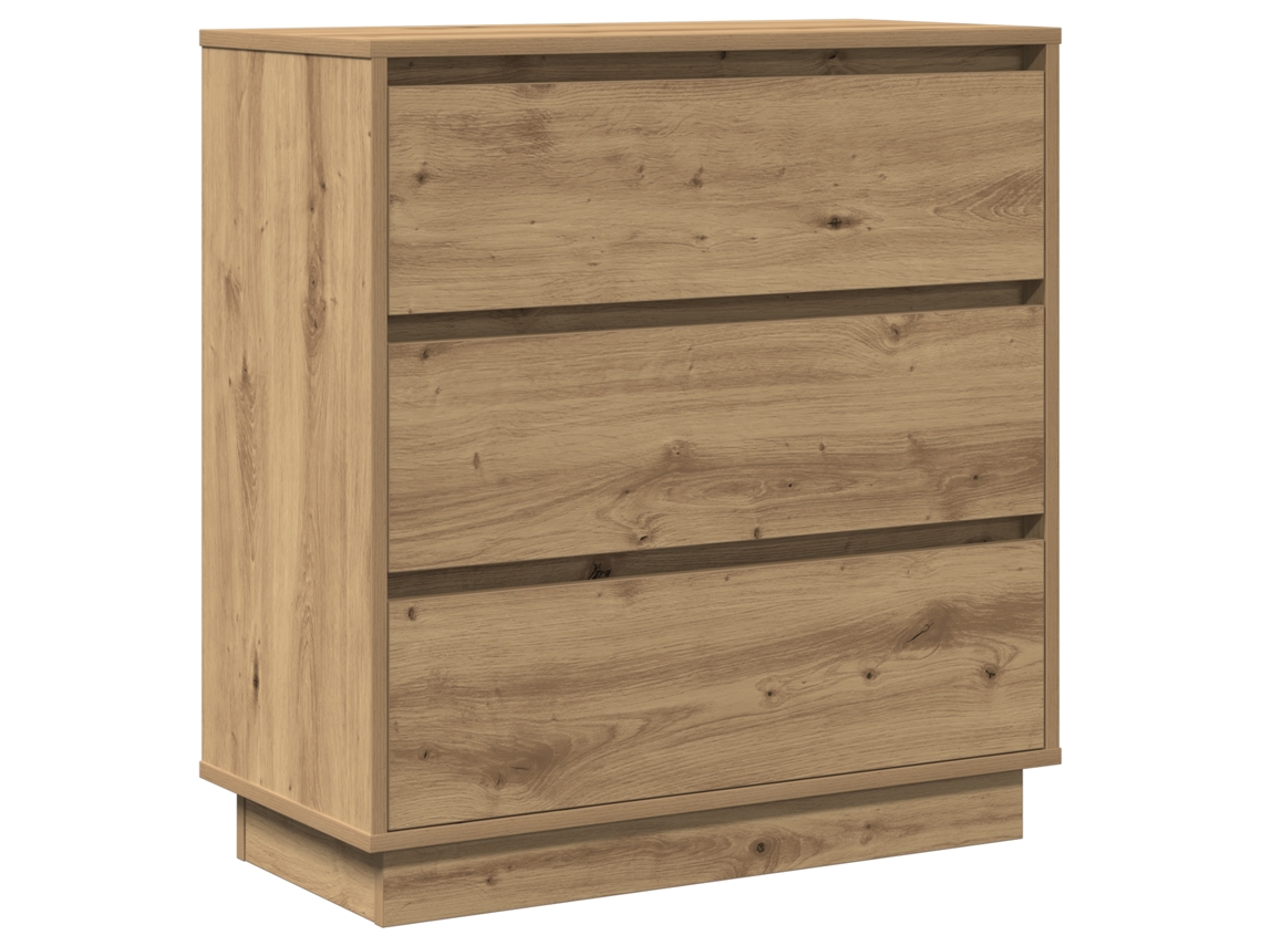 Conjunto 1 Armário De Cabeceira Vidaxl Castanho Derivados De Madeira (71 X 34,5 X 75 Cm)