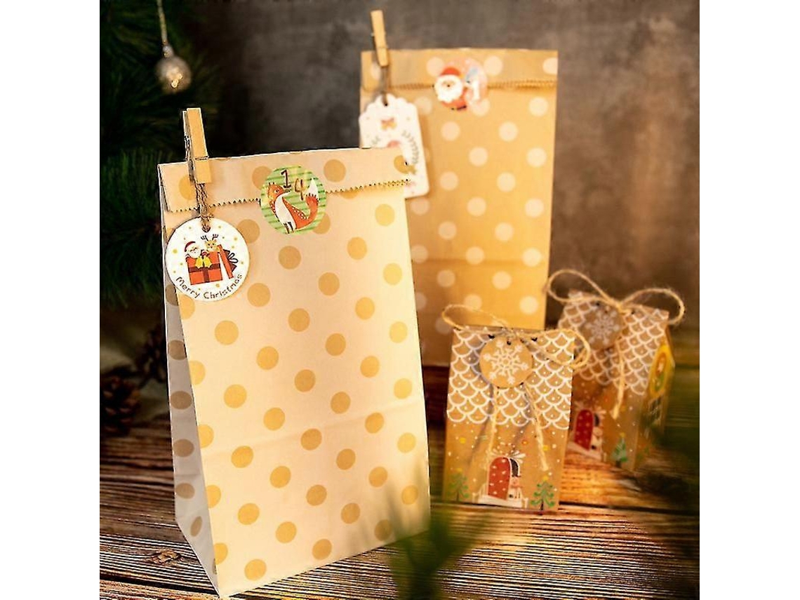 Saco De Presente De Natal Com Caixa De Contagem Decrescente