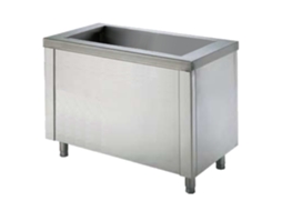 Armário Quente Com Cuba Auto Serviço 3 Gn 1/1 150 Suporte 1200x700x850 Mm 2100 W 230/1v 10576600 Eurast