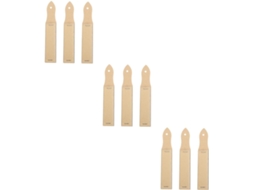 Conjunto de 9 blocos de anotações, porta-lápis e acessórios.