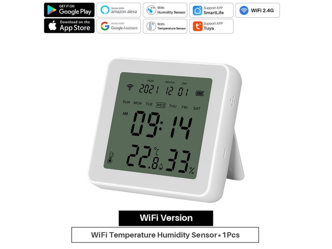 Sensor De Umidade Com Retroiluminação, Wi-fi, Zigbee E Bluetooth.