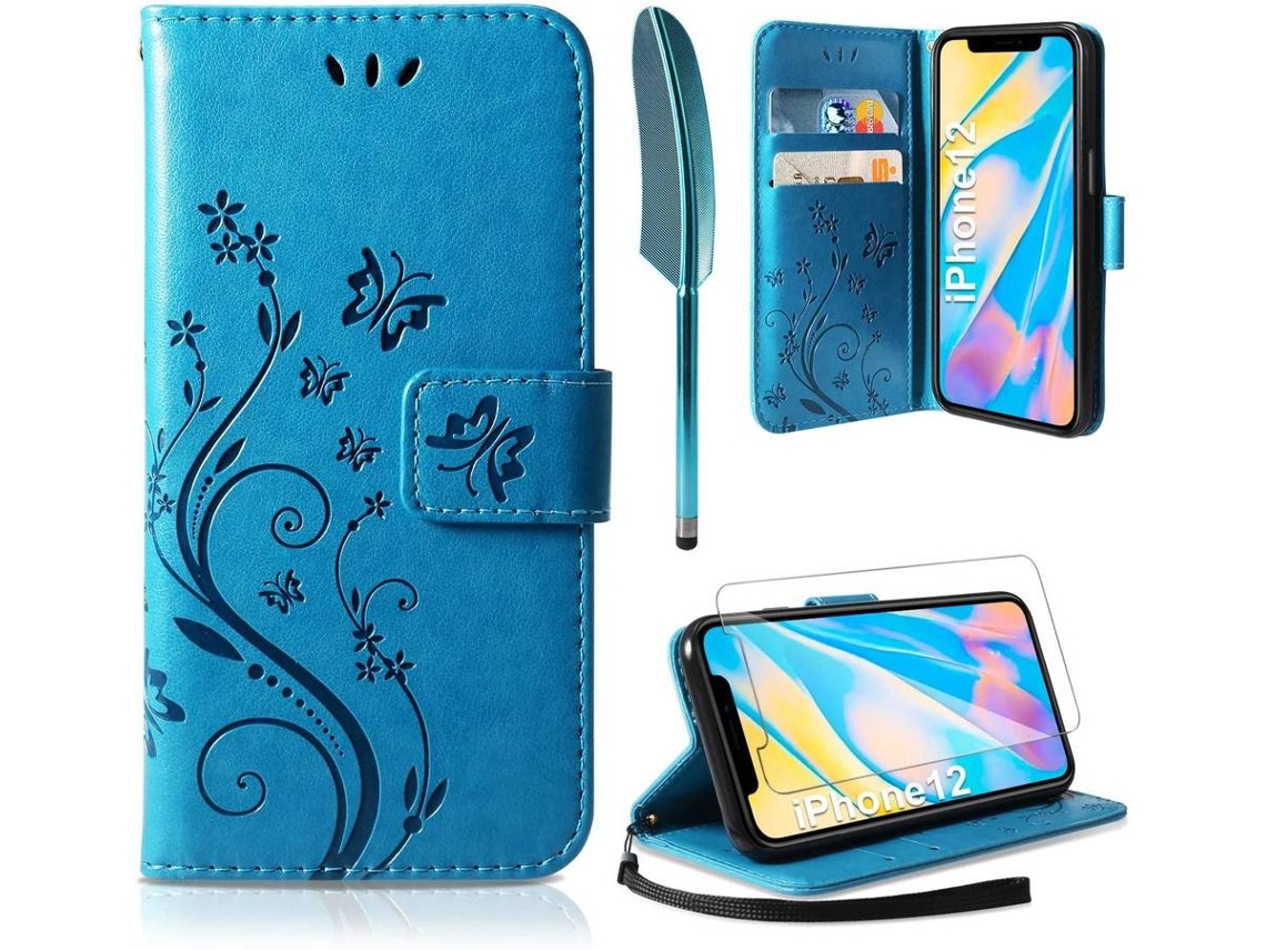 Capa iPhone 12HONGWE. Livro Azul