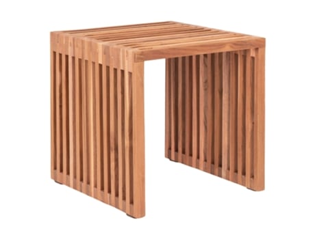 Mesa lateral de madeira teca 40X40X40 cm PEGO SIDEBORD