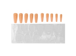 10 Uñas Postizas De Color Sólido De Cobertura Completa Para Mujeres Y Niñas, Elegantes Y Fashion, Herramienta De Manicura N5354-02