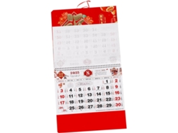 Calendário De Parede Chinês Ano Da Serpente, Calendário Tradicional Multiuso, Decoração Para O Ano Novo Chinês Gokoco