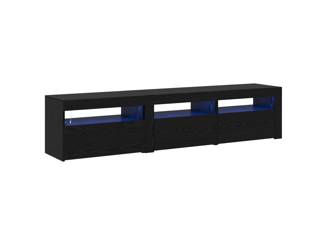 Conjunto 2 Gabinete Para Tv Vidaxl Preto Derivados De Madeira (180 X 35 X 40 Cm)
