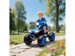 Kinder-elektro-quad, Veículo Elétrico De 24v Com 4 Rodas, Faróis, Porta Usb, Função Mp3, 6,5 Km/h, 3-8 Anos