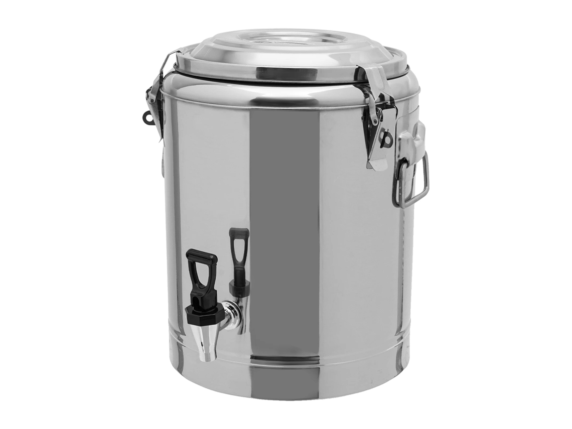 Dispensador De Bebidas, Aço Inoxidável, Isolado Para Bebidas Quentes E Frias, Com Torneira