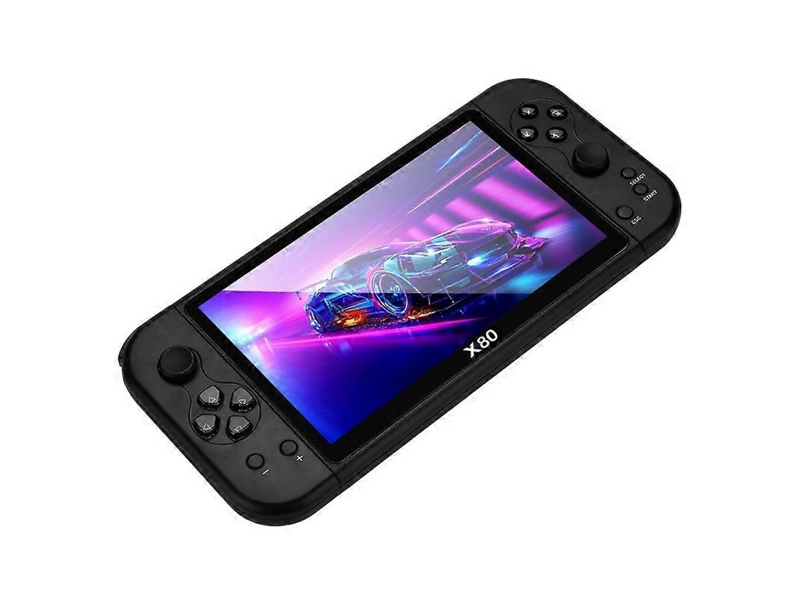 X80 7,0 Polegadas Hd Tela Handheld Game Console 20000 Jogos Video Game Console Preto Hengjian