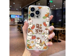 Capa De Celular À Prova De Choque Com Cobertura Total Em Tpu, Inspirada No Ano Do Cavalo, Para Iphone 15 Pro.