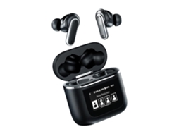 Auriculares Sem Fios Bluetooth 5.4 Som Hi-fi Cancelamento De Ruído Microfone Para Chamadas Display Led/lcd Transparente Lurelia