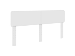 Cabeceira Branco Brilhante 180 Cm Madeira Processada MAISON EXCLUSIVE