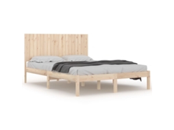 Bed Frame, Bed Frames Vidaxl Marrom Madeira (180 X 200 Cm)