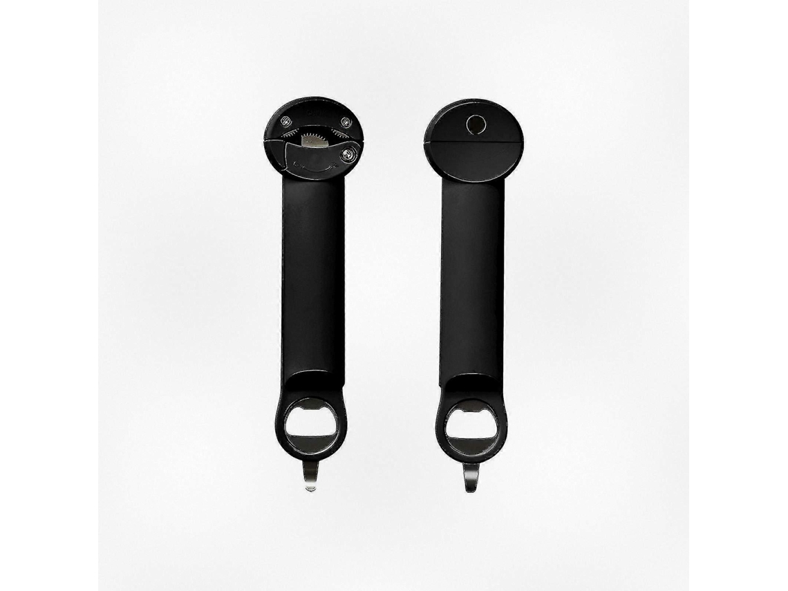 Abridor De Garrafas Cerveja Retrátil Em Aço Inoxidável Com Argola Para Chaveiro, Facilitando O Transporte. Preto