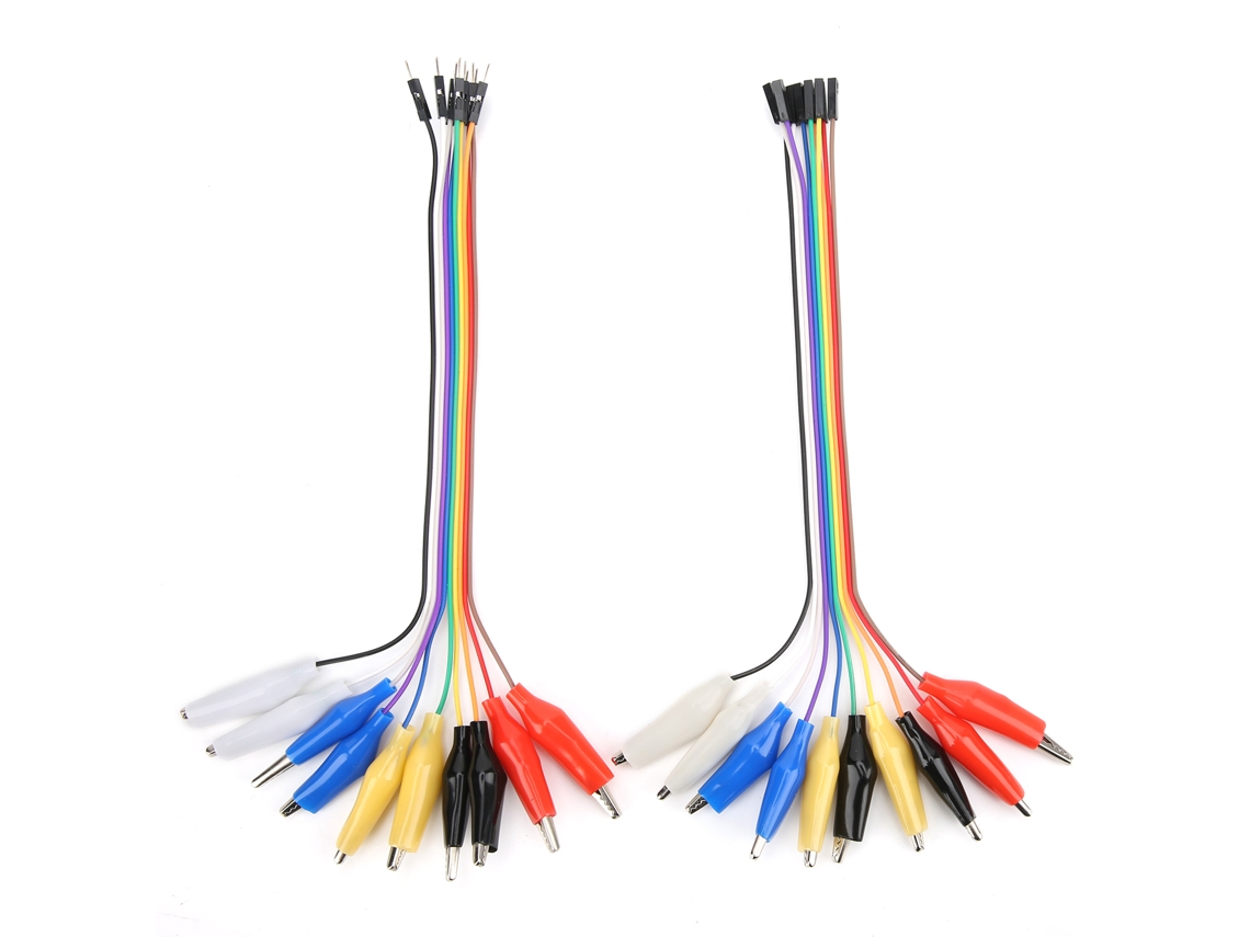 Awts cabo de Teste com Pinça Crocodilo para Cabo Ponte 20 Pinos Macho/fêmea 20cm para Breadboard