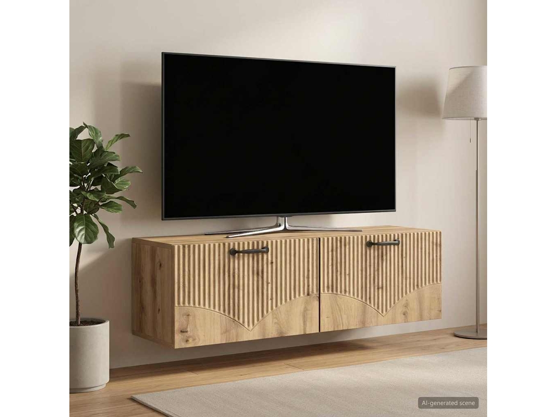 Vidaxl Gabinete De Tv De Parede 98 X 31 X 30 Cm Carvalho Arttisan