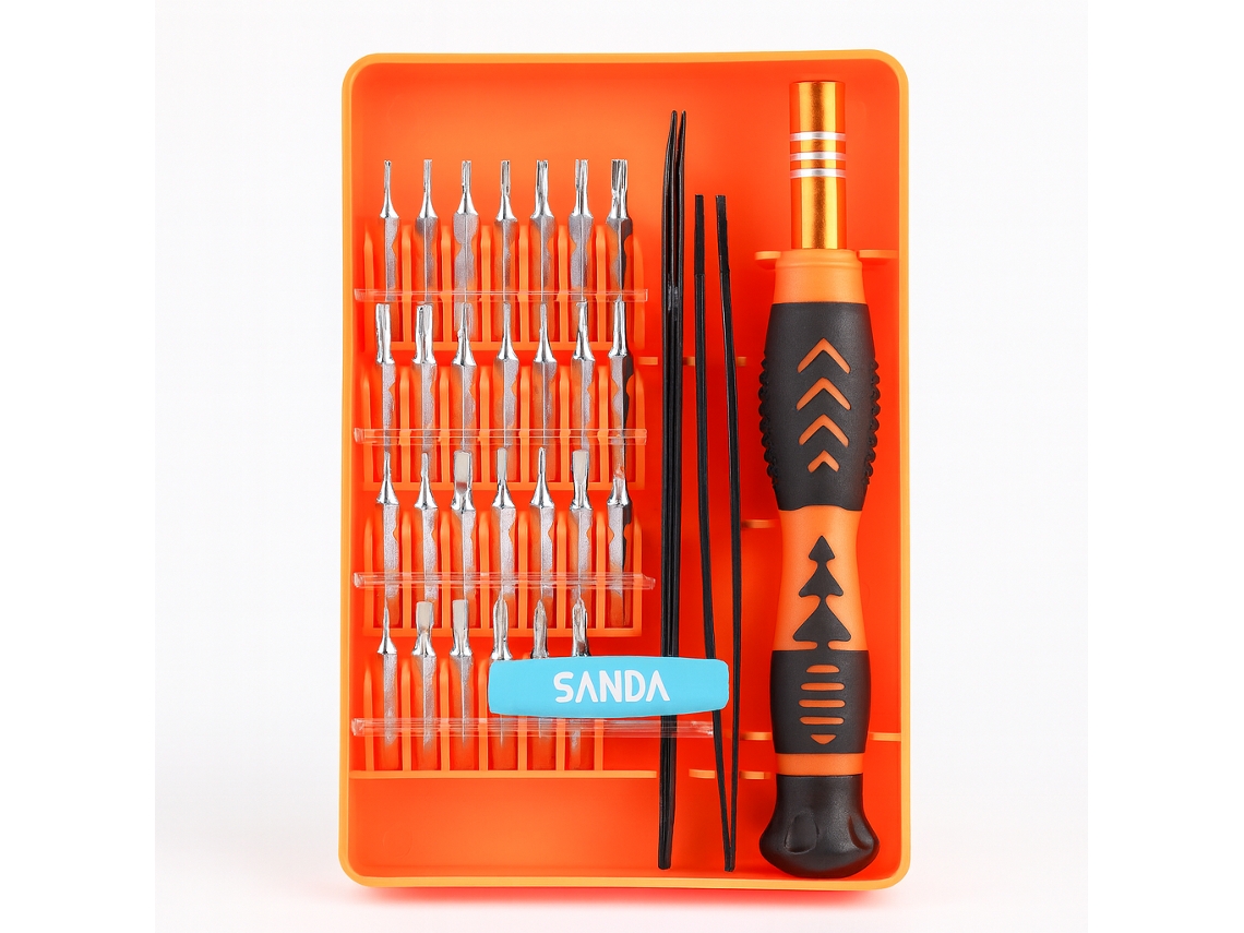 Conjunto De Ferramentas 33 Em 1 Sanda Sd 3451 Laranja Preto